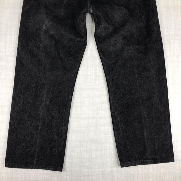 Vintage 90s Levis Mens 38x30 505 Black Jeans - Picture 7 of 15